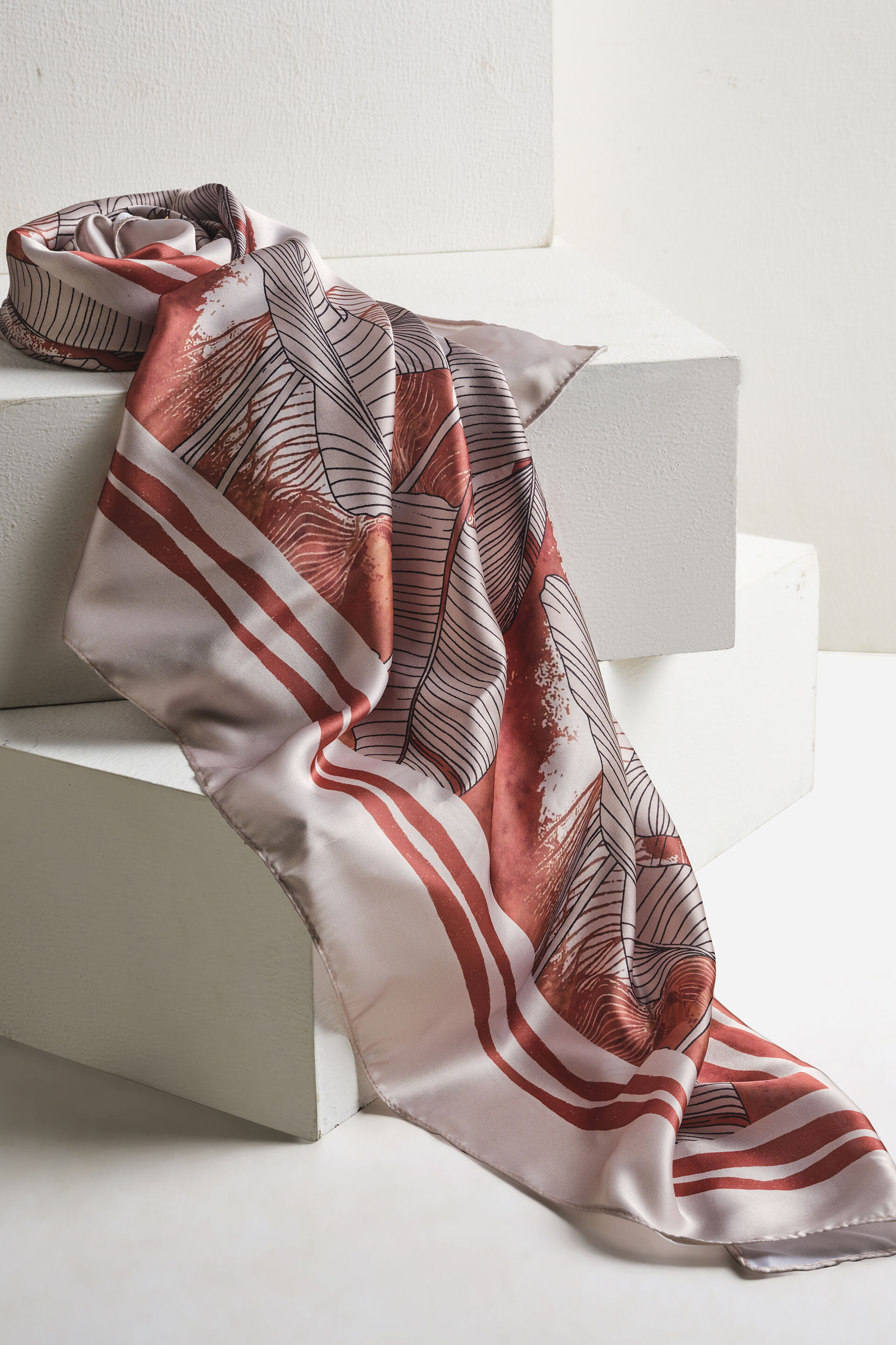 Amber Satin Scarf, , image 1